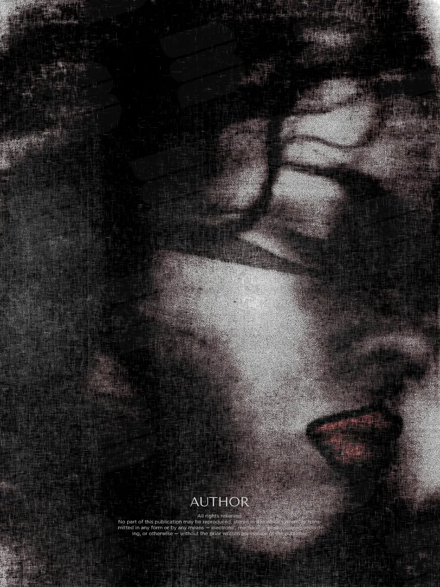 Обложка «Distorted Gaze»: фрагмент женского лица скрыт за тёмной зернистой фактурой.