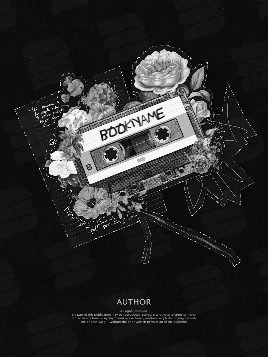 Обложка «Floral Cassette»: аудиокассету обрамляют чёрно-белые цветы и тонкие растительные линии.