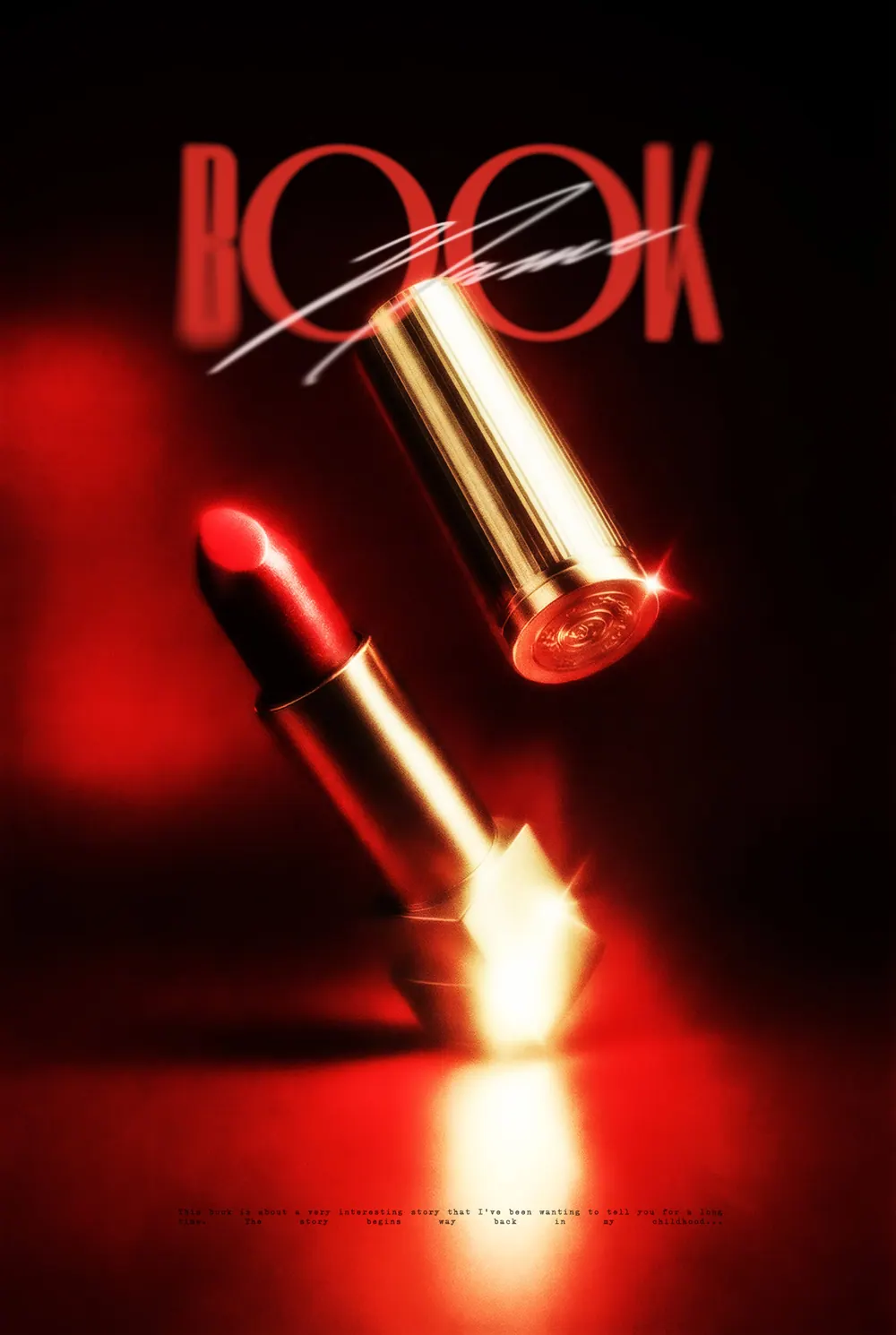 Обложка «Bullet Kiss»: блестящие патроны и красная помада освещены алым светом.