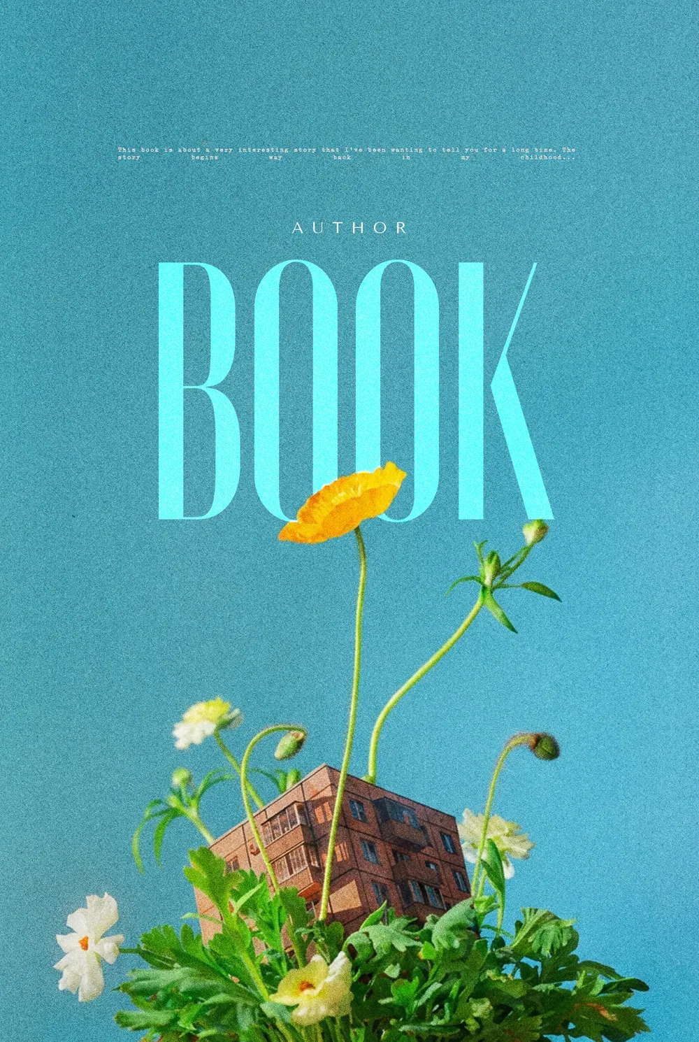 Обложка «Concrete Flora»: цветы и зелёные стебли вырастают из небольшого бетонного фрагмента.