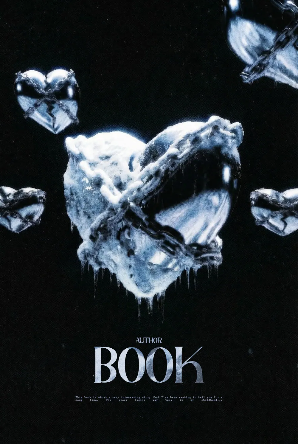 Обложка «Glacial Fetters»: ледяные звенья цепи сверкают на чёрном фоне.